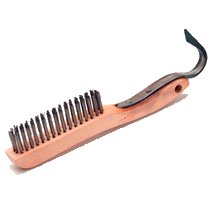 Wire Brush with Hoof Pick